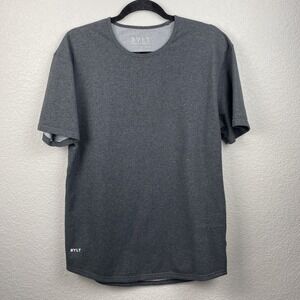 Bylt Premium Basics Drop Cut Lux Shirt Mens Large Gray Short Sleeve Athleticwear